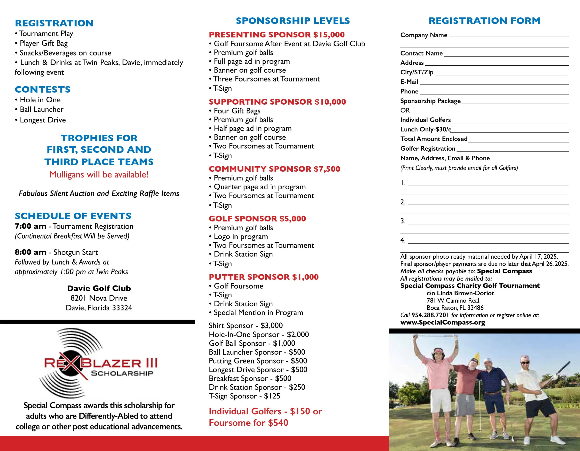 Golf Tournament Brochure